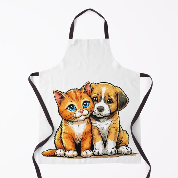Item preview, cat and dog designed and sold by QuanntixArt.