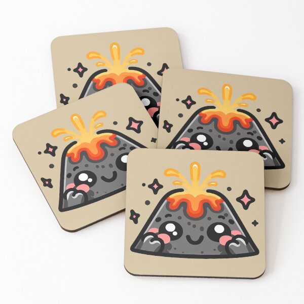 Item preview, Cute Volcano designed and sold by Funny Vintage Stickers And T-Shirts.