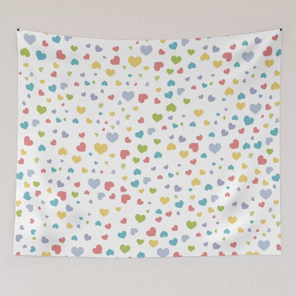 Item preview, Adorable Multicolor Hearts designed and sold by Quijote-.