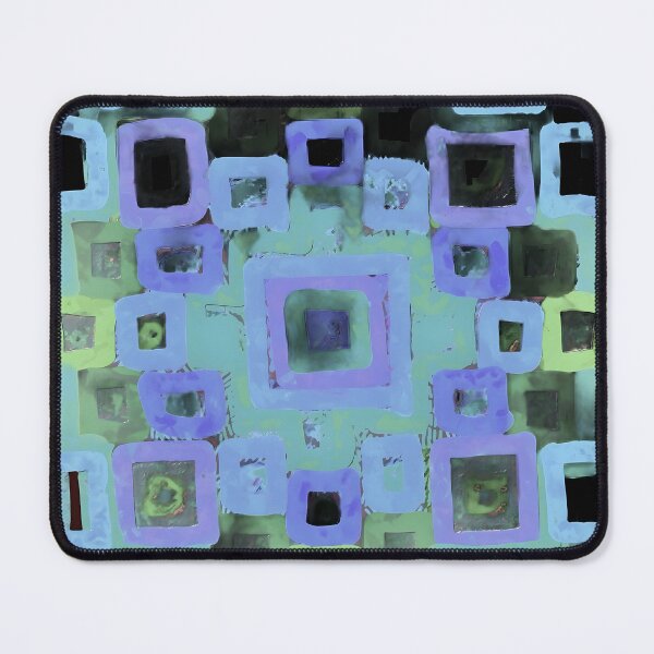 Item preview, Klimt blues squares designed and sold by bekki smith.