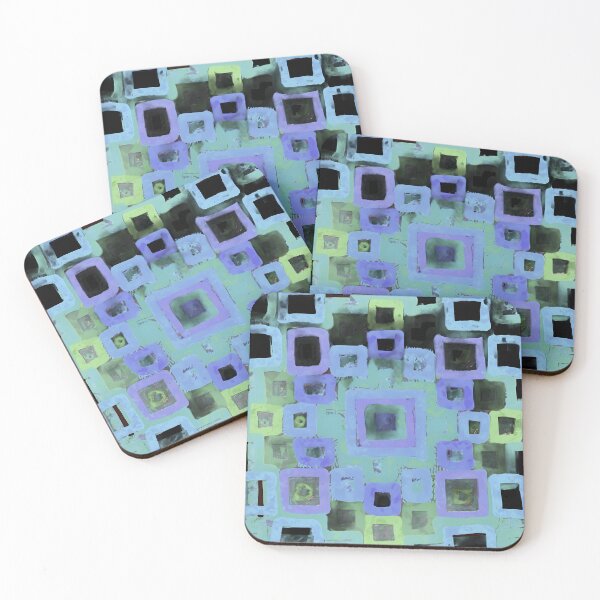Item preview, Klimt blues squares designed and sold by bekki smith.