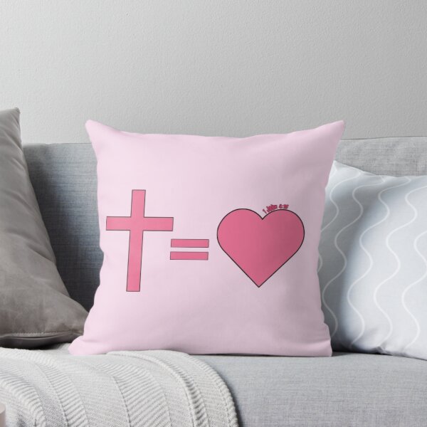 Item preview, Pink Cross Equals Love – Aesthetic Christian Faith Design designed and sold by ZoeBV.