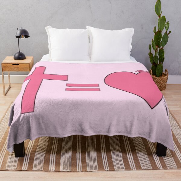 Item preview, Pink Cross Equals Love – Aesthetic Christian Faith Design designed and sold by ZoeBV.
