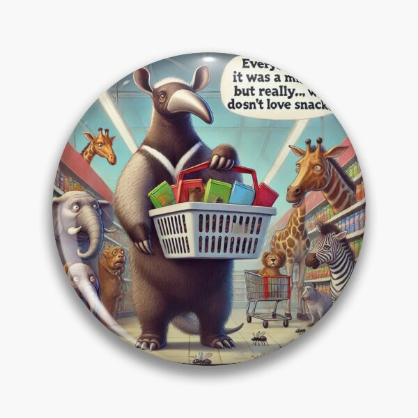 Item preview, Anteater buys snacks at the store designed and sold by DamioPolArt.