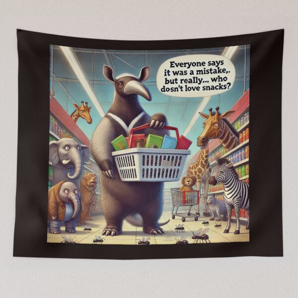 Item preview, Anteater buys snacks at the store designed and sold by DamioPolArt.
