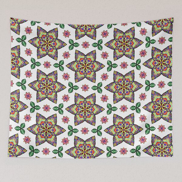 Item preview, Flower mandala arabesque tiles  designed and sold by Bulantanyong.