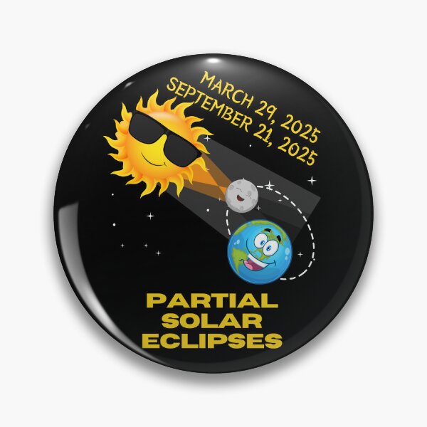 Item preview, Partial Solar Eclipses 3.39.2025 & 9.21.2025 Cute/Funny designed and sold by ZenZooVibes.