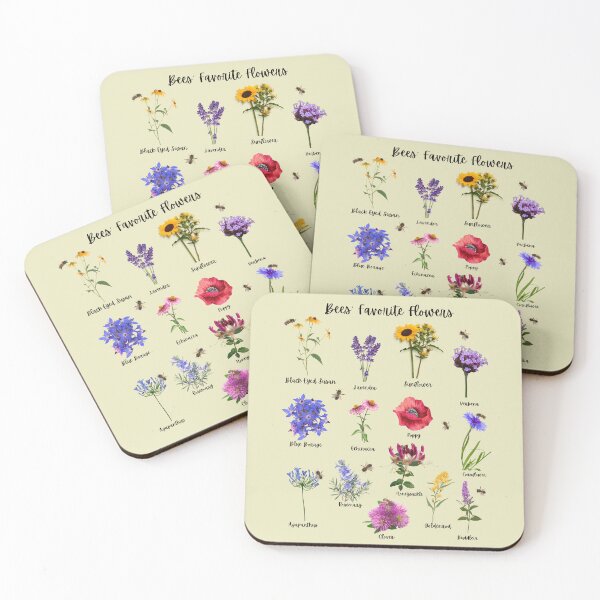 Item preview, Bees' Favorite Flowers designed and sold by Youpattern.