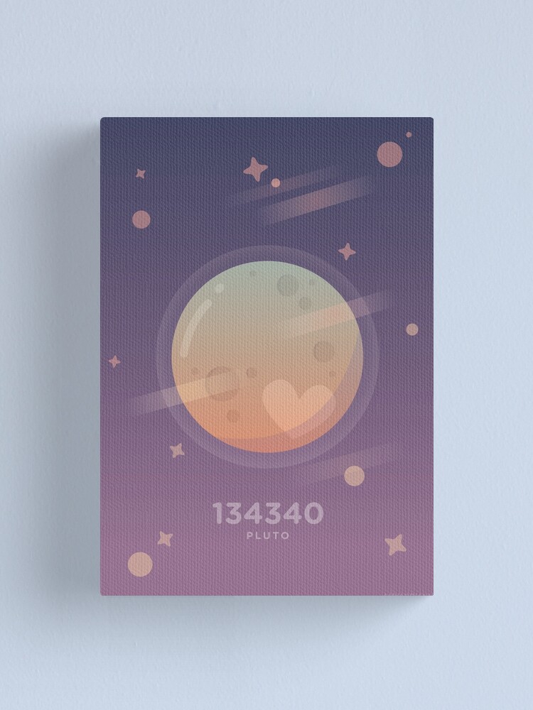 "134340 (pluto) bts" Canvas Print by swts Redbubble