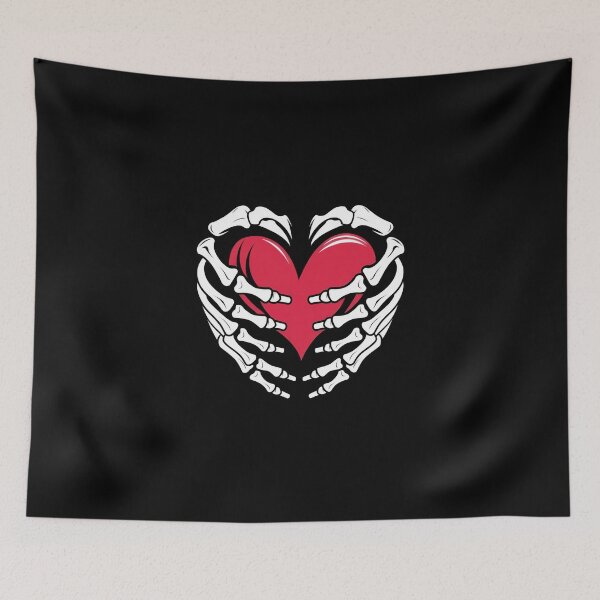 Item preview, ed heart in skeletal hands designed and sold by jkrphoto.