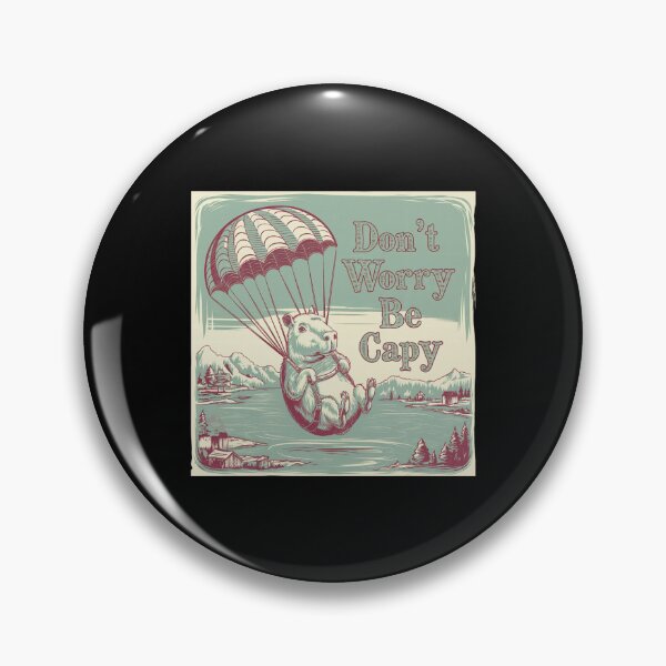 Item preview, Don’t Worry Be Capy - Retro Cute Vintage Capybara designed and sold by GRABAPSHOP.