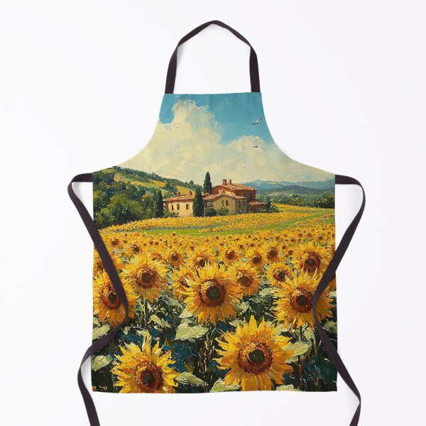 Item preview, Impressionist Inspired Sunflower Field and Countryside designed and sold by Moisky Art.