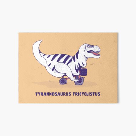 Tyrannosaurus Tricyclistus Art Board Print