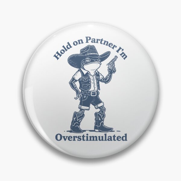 Item preview, Funny Cowboy Frog - Overstimulated designed and sold by JerdbordinShop.