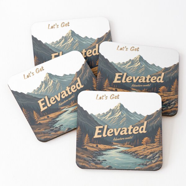 Item preview, Let’s Get Elevated Adventure Typography. designed and sold by SalahuTheBoss.