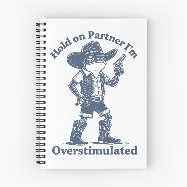 Item preview, Funny Cowboy Frog - Overstimulated designed and sold by JerdbordinShop.