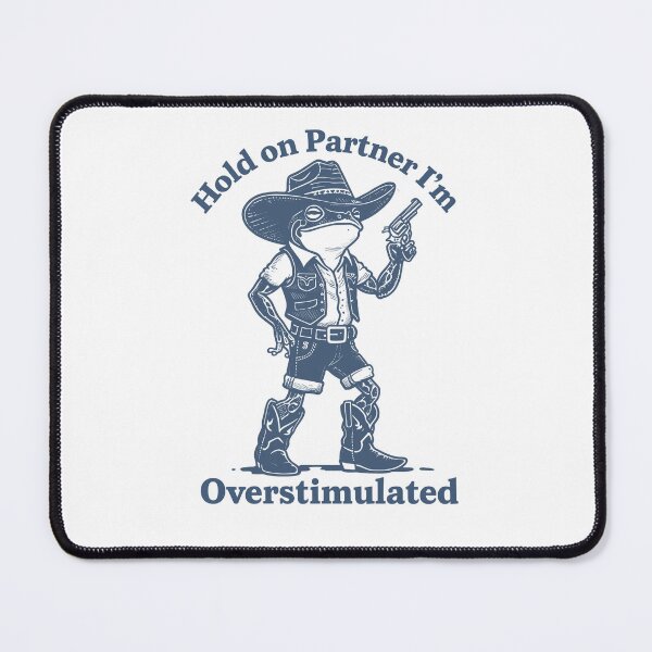 Item preview, Funny Cowboy Frog - Overstimulated designed and sold by JerdbordinShop.