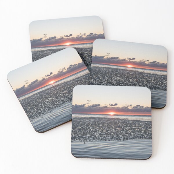 Item preview, Freezing Sunrise with Ice Floes designed and sold by Georgia Mizuleva.