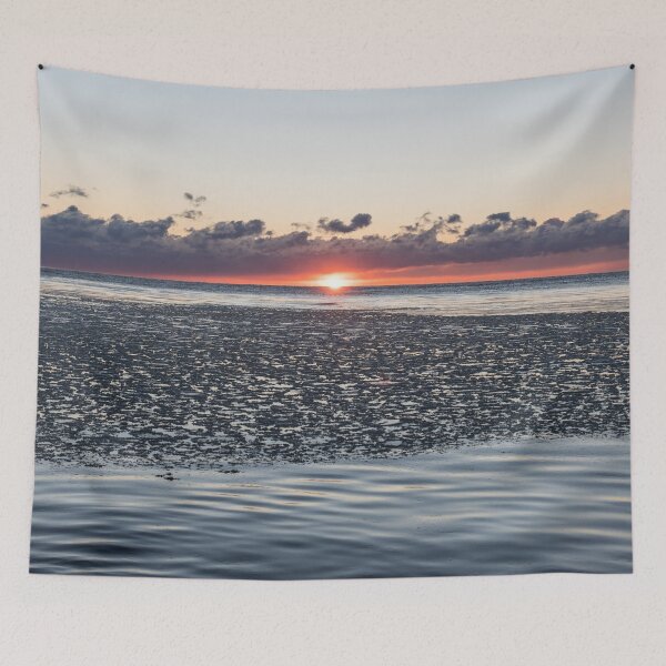 Item preview, Freezing Sunrise with Ice Floes designed and sold by Georgia Mizuleva.
