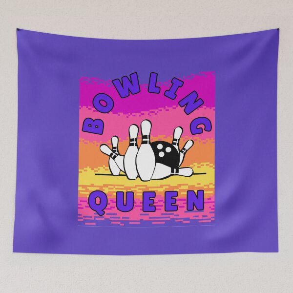 Item preview, Bowling Queen - Retro Design for Bowling Fans designed and sold by LMoonDesigns.