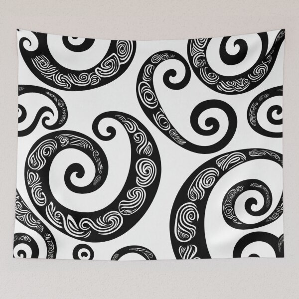 Item preview, New Zealand Paua Māori Pattern Koru Design 334 designed and sold by GrinGalore.
