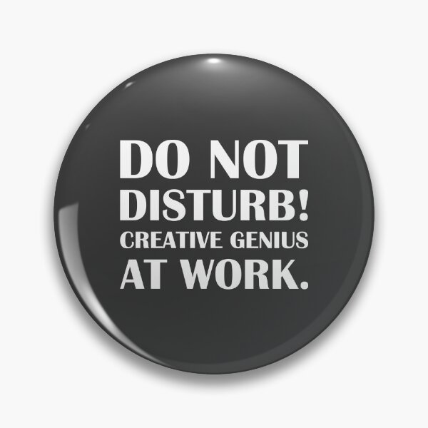 Item preview, Do Not Disturb! Creative Genius at Work. / Introvert Joke Funny T-Shirt Label designed and sold by introvertvibes.