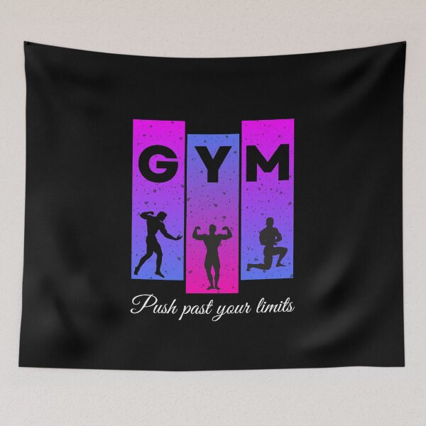 Item preview, GYM - Push past your limits designed and sold by DutchMonkeys.