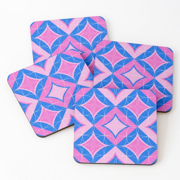 Artikelvorschau, Quilted ish 2 - rosa und blau entworfen und verkauft von marialindemann.