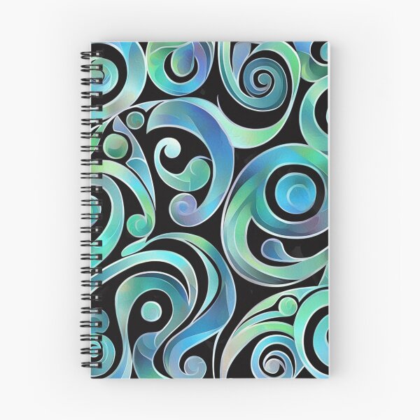 Item preview, New Zealand Paua Māori Pattern Koru Design 335 designed and sold by GrinGalore.