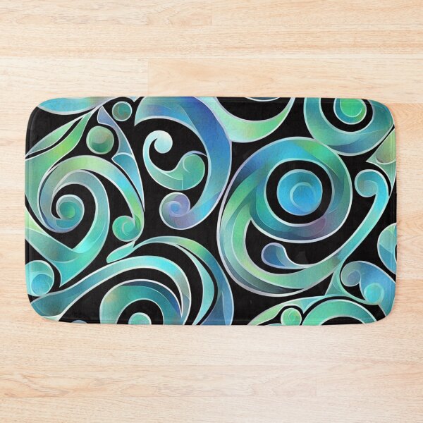 Item preview, New Zealand Paua Māori Pattern Koru Design 335 designed and sold by GrinGalore.