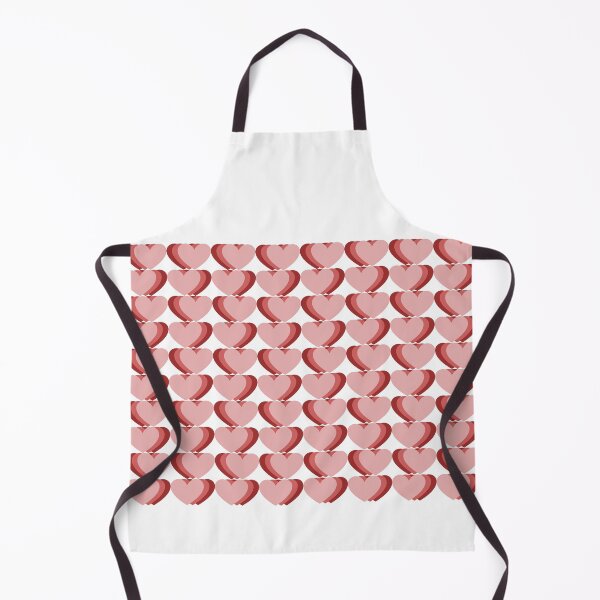 Item preview, seamless pattern with pink hearts, two tone pink red horizontal strip heart in checkerboard patter, repeat seamless pattern design for fabric print or background or t-shirt paint designed and sold by pipikijung.
