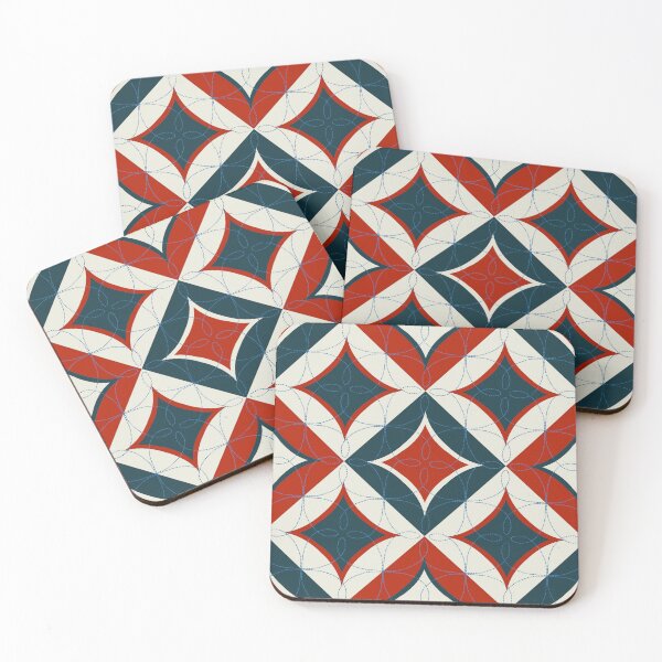 Item preview, Quilted ish 4 - red and blue designed and sold by marialindemann.