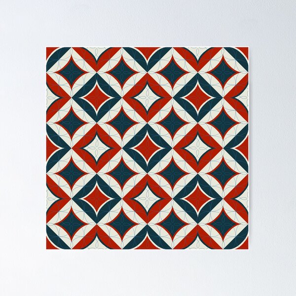 Item preview, Quilted ish 4 - red and blue designed and sold by marialindemann.