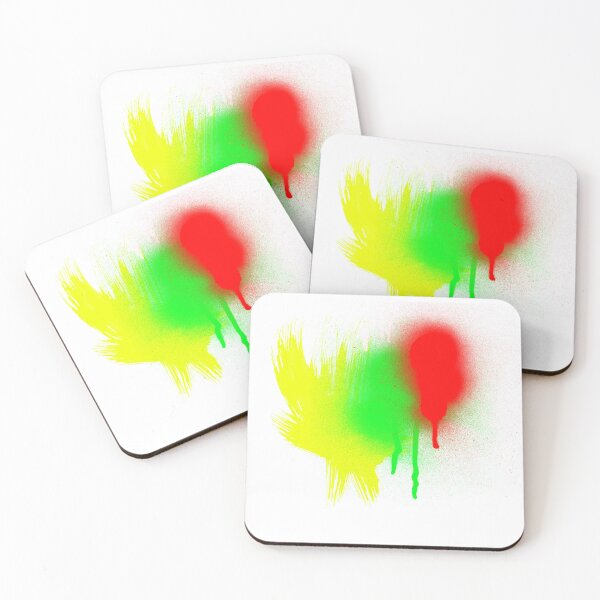 Item preview, Yellow red green - rasta peace colour paint designed and sold by VonKalt.