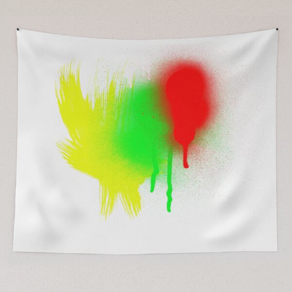 Item preview, Yellow red green - rasta peace colour paint designed and sold by VonKalt.