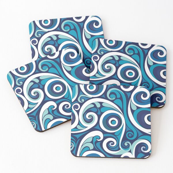 Item preview, New Zealand Paua Māori Pattern Koru Design 336 designed and sold by GrinGalore.