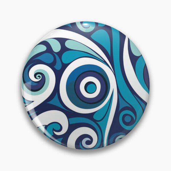 Item preview, New Zealand Paua Māori Pattern Koru Design 336 designed and sold by GrinGalore.