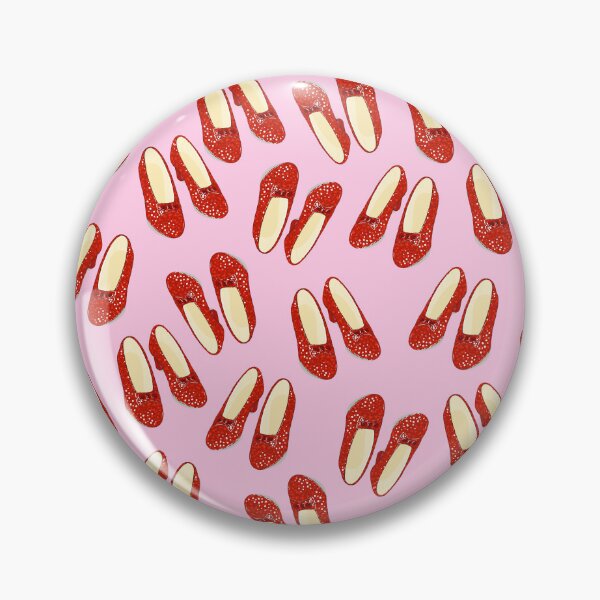 Item preview, Red Slippers Pattern (on pink) designed and sold by Adam Regester.