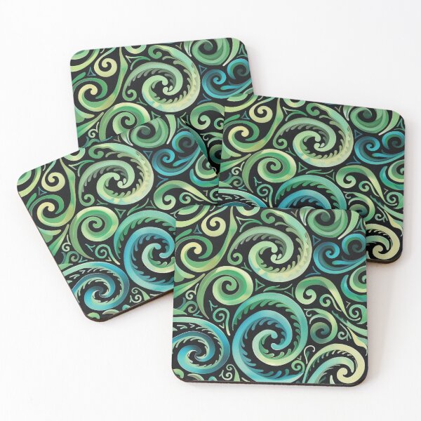 Item preview, New Zealand Paua Māori Pattern Koru Design 337 designed and sold by GrinGalore.