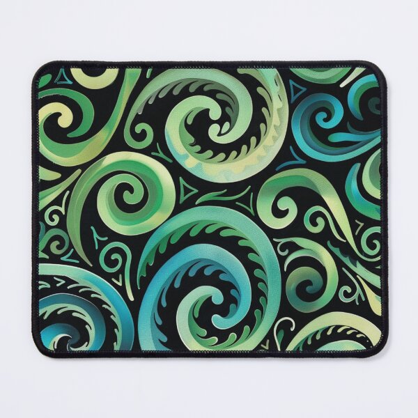 Item preview, New Zealand Paua Māori Pattern Koru Design 337 designed and sold by GrinGalore.