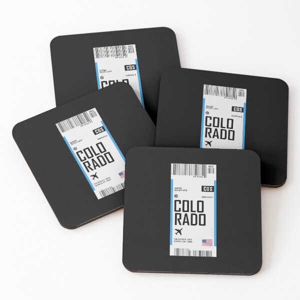 Item preview, Colorado Boarding Pass USA Travel Ticket Sticker designed and sold by TulipaGraphics.