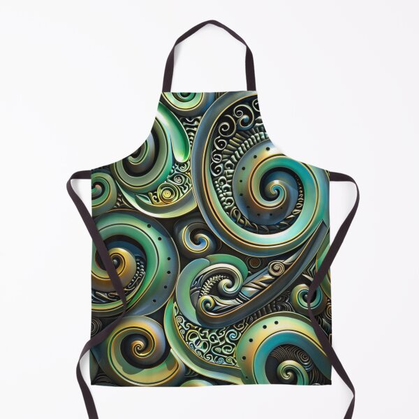 Item preview, New Zealand Paua Māori Pattern Koru Design 339 designed and sold by GrinGalore.