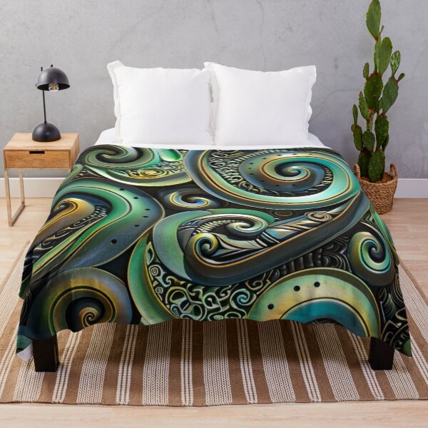 Item preview, New Zealand Paua Māori Pattern Koru Design 339 designed and sold by GrinGalore.