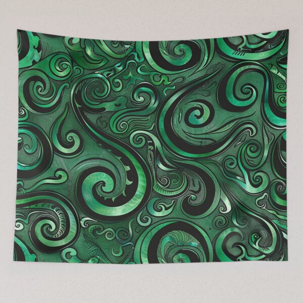 Item preview, New Zealand Paua Māori Pattern Koru Design 340 designed and sold by GrinGalore.