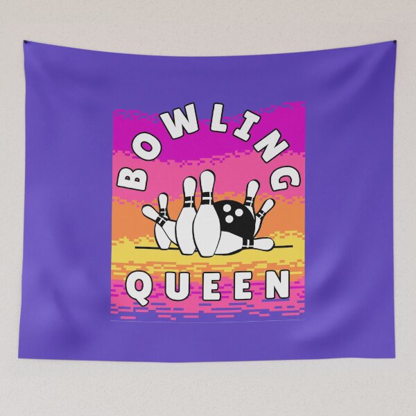 Item preview, Bowling Queen - Retro Design for Bowling Fans designed and sold by LMoonDesigns.