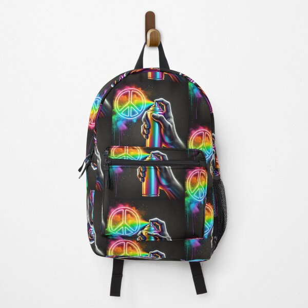 Item preview, "Rainbow Peace Spray Art" designed and sold by Wiredart.