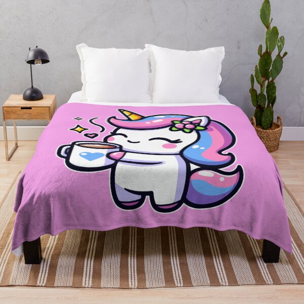 Item preview, Kawaii Cute Unicorn Drinking Coffee 4 | Magic and Mythical for Men and Women t-shirt designed and sold by panchiTWO.