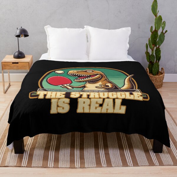Item preview, Funny T-rex Table Tennis Struggle Saying designed and sold by LuminOrb.