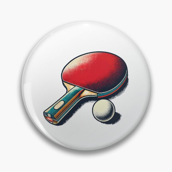 Item preview, Retro Table Tennis Racket Vintage Style designed and sold by LuminOrb.