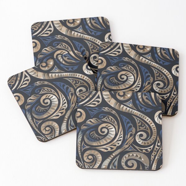 Item preview, New Zealand Paua Māori Pattern Koru Design 341 designed and sold by GrinGalore.